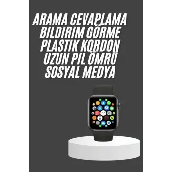 Akıllı Saat Çok Fonksiyonlu Uyku Takibi Adımsayar Nabız Ölçer Arama Cevaplayan