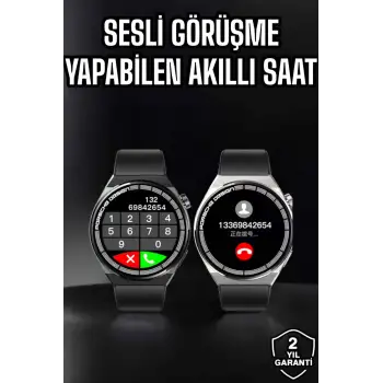 Akıllı Saat Nabız Sensörlü Bildirim Görebilen Spor Modları GPS Takibi