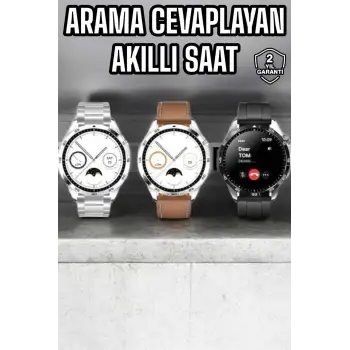 Akıllı Saat Titreşimli Amoled Ekran Uyku ve Sağlık Takibi Sesli Görüşme