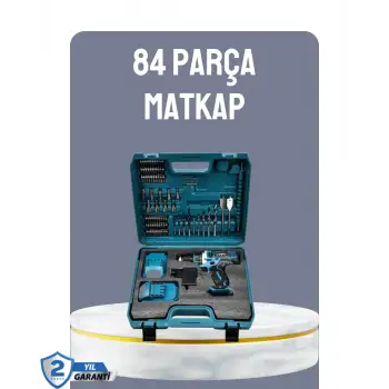 Akülü Vidalama ve Delme Seti Profesyonel Alet Çantası