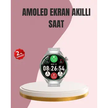AMOLED Akıllı Saat Gelişmiş Sensörlü – Kadın Sağlığı ve Hatırlatma Özellikli