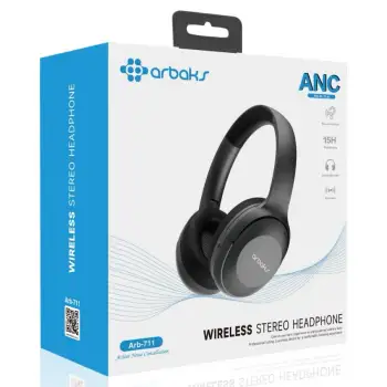 ANC Aktif Gürültü Önleme, 15 Saat Oynatma Kulaklık Arbaks Arb-711