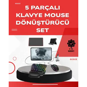 Android Uyumlu Oyun Klavye Mouse Seti | Taşınabilir & Dayanıklı