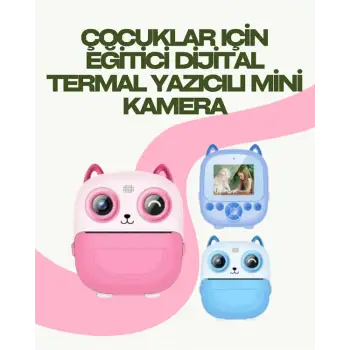 Anında Yazdıran Kamera – Çocuklara Uygun, Hafif ve Renkli