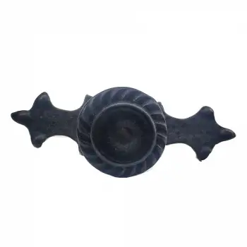 Antika Tarz Dekoratif Pirinç Çizgili Düğme - 35x100 Mm, Büyük, Oksit