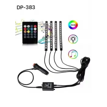 Araç İçi Ayak Altı Ses Duyarlı Şerit Led 4lü Set