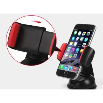 Araç İçi Torpido ve Cam Vakumlu Kısa Boy Telefon Tutucu