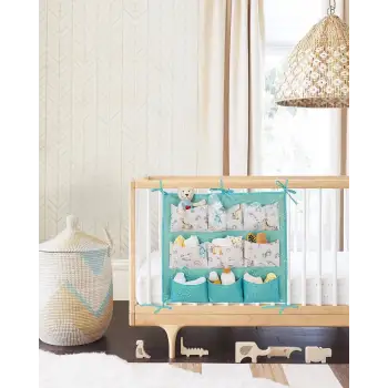 Baby 9 Cepli Bağlamalı Beşik Kenarı Düzenleyici (yeşil)