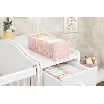 Baby Akordiyon Organizer Çekmece Düzenleyici Medium (pembe) - 04096