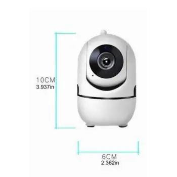 Baby Kamera Kablosuz 720P Beyaz 360 Derece Wifi Kamera Full HD 1080p