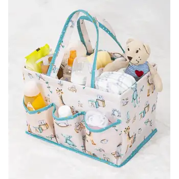 Baby Kullanımı Kolay Desenli Taşınabilir Bakım Çantası (yeşil)