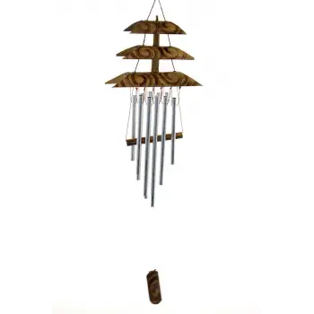 Bambu Metal Çanlı Rüzgar Çanı