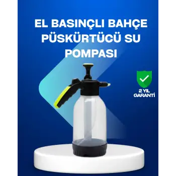 Basınçlı Manuel Köpük Pompası 2L Ayarlanabilir Sprey Başlıklı Temizlik