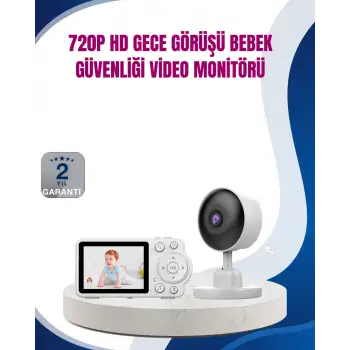 Bebek Monitörü Cry Detection ve HD Gece Görüş Destekli