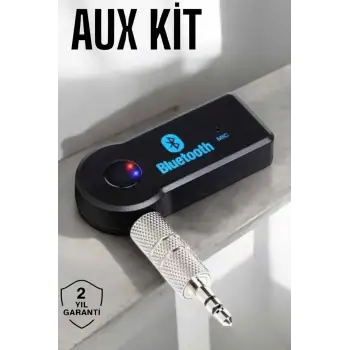 Bluetooth Araç Kiti Bt 350 Aux Çıkışlı Tüm Araçlara Uyumlu