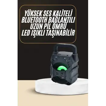 Bluetooth Hoparlör Android ve İOS Uyumlu Ses Bombası USB Girişli Taşınabilir