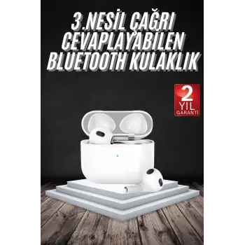 Bluetooth Kulaklık 3. Nesil Ios Android Uyumlu Yeni Nesil Wireless Charge