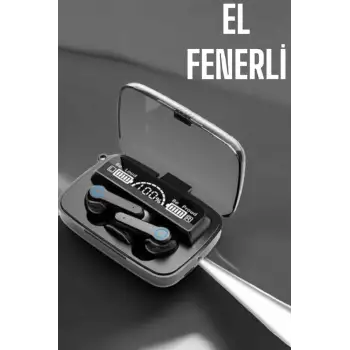 Bluetooth Kulaklık Powerbankli Dijital Göstergeli Dokunmatik Kontrol