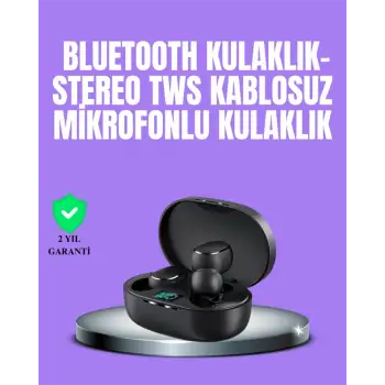 Bluetooth Kulaklık TWS Yüksek Ses Kaliteli Kesintisiz Dijital Göstergeli Kulaklık