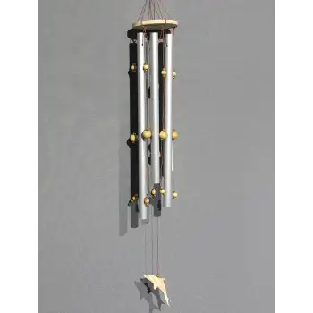 Boncuklu Metal Rüzgar Çanı Model 1