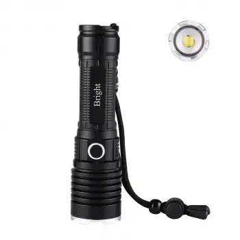 Bright Ght-5761 Xp90 Led 3 Mod Zoomlu Yağmur Suyu Geçirmez Şarjlı El Feneri 26650 Pilli
