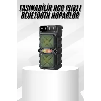 Çift Çıkışlı Güçlü Bataryalı Kablosuz Yüksek Ses Kaliteli Bluetooth Hoparlör