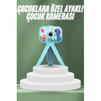 Çocuklara Özel Ayaklı Mini Fotoğraf Makinesi Dijital LCD Ekran