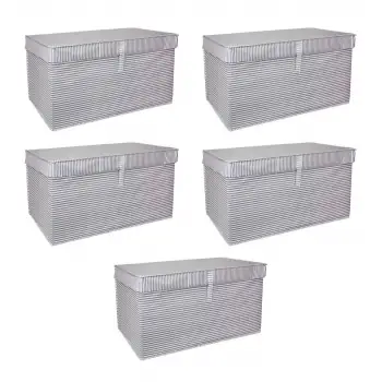 Çok Amaçlı Düzenleyici Kutu Organizer Cırt Cırtlı Hurç Mega Plus Boy 40cm X 30cm X 70cm (5 Adet)