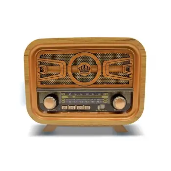Crownwell Retro Bluetooth Radyo Ve Hoparlör Md-1301bt