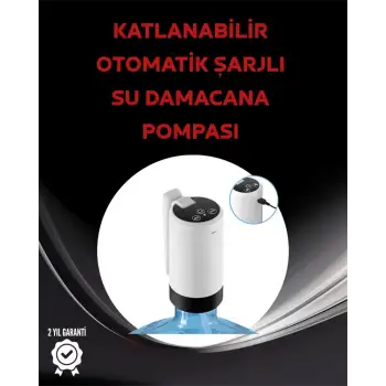 Daana Üstü Akıllı Su Pompası | 3 Daana Kullanım | 4W Güç | Micro USB Şarjlı | Katlanabilir & Taşınabilir