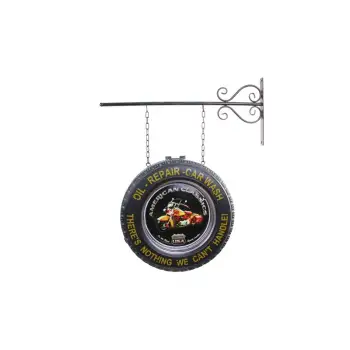 Dekoratif Çift Yönlü  Motorsiklet Temalı Ferforje Askı