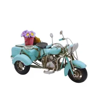 Dekoratif Metal 3 Tekerlekli Motorsiklet