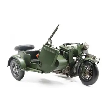 Dekoratif Metal Askeri Sepetli Motor