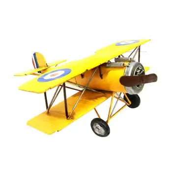 Dekoratif Metal Uçak Çift Kanatlı