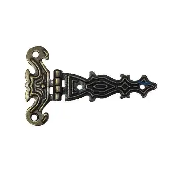 Dekoratif, Sac Tek Kuyruklu Menteşe - 40x68 Mm, Küçük, Antik, 1 Adet