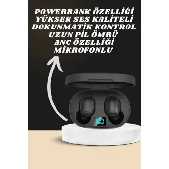 Dijital Göstergeli Kulaklık ve 7 Kordonlu Akıllı Saat Android ve İOS Uyumlu Uyku Takibi Sesli Görüşme