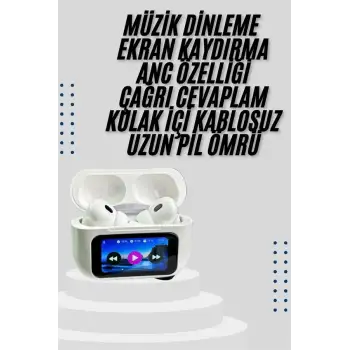 Dokunmatik Ekranlı Air Pro 2 ANC Kulaklık Kablosuz Çok Fonksiyonlu