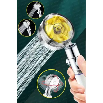 Duş Başlığı Turbo Pervaneli Serinletici Tasarım