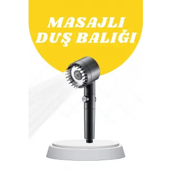 Duş Başlığı Yüksek Basınçlı Masaj Taraklı 3 Kademeli