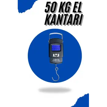 El Kantarı Dijital El Terazisi 50 Kg Kapasiteli LCD Ekranlı