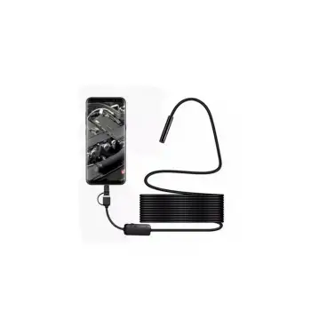 Endoskop Yılan Video Kamera Led’li 10 Metre 7 Mm Sert Kablo