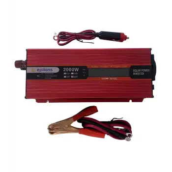 Epilons 12v 2000w Modifiye Sınus İnvertör 220v Dij Göstergeli Taşınabilir Güç Kaynağı