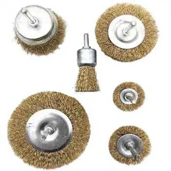 Epilons® 6lı Pimli Tel Fırça Seti Pas Yağ Kir Boya Yapışkan Çözücü