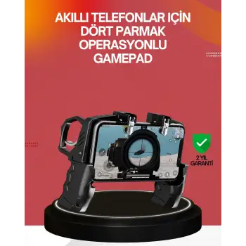 Ergonomik Tetik Tasarımlı Mobil Oyun Gamepad Tutucu