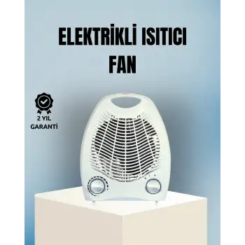Fanlı Elektrikli Isıtıcı – 3 Kademeli Isı Ayarı ve Güvenli Kullanım