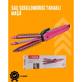 Fön İşlemine Uyumlu Sabitleyici Saç Tarağı