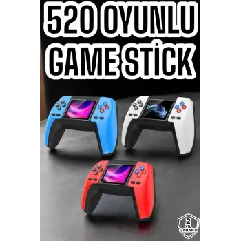 Game Stick Oyun Konsolu 520 Oyunlu Retro Oyunlu Led Ekran