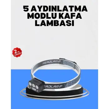 Gece Koşusu İçin LED Kafa Lambası El Sensörlü