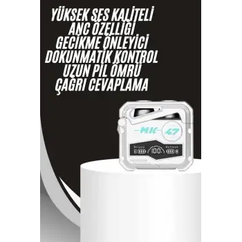 Gecikme Önleyici Oyuncu Kulaklığı Bluetooth Bağlantılı ANC Özelliği 5.0 Bluetooth