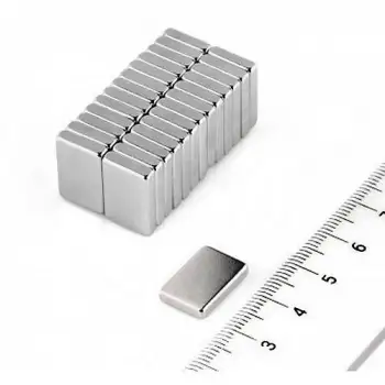 1 adet 15x10x1.5 mm Köşeli Neodyum Mıknatıs N35 Magnet Dayanıklı Nikel Kaplama